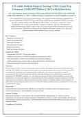 ATI Adult Medical Surgical Nursing &lpar;CMS&rpar; Exam Prep&NewLine;Document &vert; 2026&sol;2027 Edition &vert; 250 Verified Questions