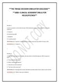 &ast;&ast;THE TRIAGE DECISION SIMULATOR 2025&sol;2026&ast;&ast;&NewLine;&ast;&ast;1000&plus; CLINICAL JUDGMENT DRILLS FOR &NewLine;NCLEX&sol;ATI&sol;HESI&ast;&ast;