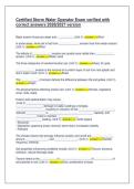 Certified Storm Water Operator Exam verified with &NewLine;correct answers 2026&sol;2027 version 