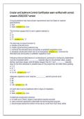Erosion and Sediment Control Certification exam verified with correct &NewLine;answers 2026&sol;2027 version