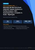  BSN HESI 266 Med Surg Exam Questions & Verified Answers Nightingale College Actual Exam 2026&sol;2027 &ndash; Complete Exam-Style Q&As &vert; 100&percnt; Certified Verified &ndash; Pass Guaranteed &ndash; A&plus; Graded