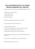 WGU C182 Introduction to IT OA 2026&sol;2027 &vert; Complete Module Review &vert; Verified Questions & Answers