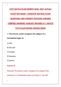 CCTC NATCO EXAM 2026 &ndash; COMPLETE TEST BANK WITH 300 REAL QUESTIONS & CORRECT DETAILED ANSWERS &lpar;VERIFIED&comma; GRADED A&plus;&rpar;&NewLine;&NewLine;