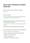 BIOL 117 EXAM 1 CORE BIOLOGY CONCEPTS &NewLine;REVIEW 2026 