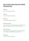 BIOL 117 EXAM 1 MOCK EXAM WITH ANSWER &NewLine;RATIONALES 2026 
