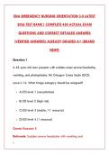 ENA EMERGENCY NURSING ORIENTATION &lpar;ENO&rpar; EXAM &ndash; 2026 COMPLETE TEST BANK &vert; 450 REAL EXAM QUESTIONS &plus; CORRECT DETAILED ANSWERS & RATIONALES &vert; ALREADY GRADED A&plus; &lpar;BRAND NEW&excl;&excl;&rpar;