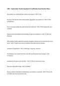 CRNI &ndash; Study Guide&comma; Practice Questions & Certification Exam Revision Notes