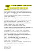 CSLB B License General Contractor Exam 330 Questions with Correct Answers Study Guide A&plus;