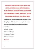  HESI COMPREHENSIVE EXAM &ndash; 2026 LATEST ACTUAL TEST BANK &vert; 200 REAL EXAM QUESTIONS &plus; CORRECT DETAILED ANSWERS & RATIONALES &vert; ALREADY GRADED A&plus; &lpar;BRAND NEW&excl;&excl;&rpar;