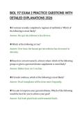 BIOL 117 EXAM 2 PRACTICE QUESTIONS WITH &NewLine;DETAILED EXPLANATIONS 2026