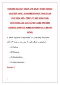 HONORS BIOLOGY FINAL EXAM &ndash; LATEST 2026 COMPLETE TEST BANK &vert; 550 REAL EXAM QUESTIONS &plus; CORRECT DETAILED ANSWERS & RATIONALES &vert; ALREADY GRADED A&plus; &lpar;BRAND NEW&excl;&excl;&rpar;