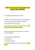 CADC exam &lpar;practice test&rpar; Questions and &NewLine;Answers latest 2026&sol;2027