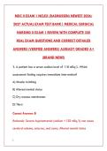 MDC II EXAM 1 &lpar;RASMUSSEN&rpar; &ndash; LATEST 2026&sol;2027 COMPLETE TEST BANK &vert; 350 REAL EXAM QUESTIONS &plus; CORRECT DETAILED ANSWERS & RATIONALES &vert; ALREADY GRADED A&plus; &lpar;BRAND NEW&excl;&excl;&rpar;