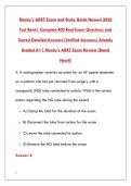 ARRT RADIOGRAPHY EXAM &ndash; MOSBY&rsquo;S LATEST 2026 COMPLETE TEST BANK &vert; 400 REAL EXAM QUESTIONS &plus; CORRECT DETAILED ANSWERS & RATIONALES &vert; ALREADY GRADED A&plus; &lpar;BRAND NEW&excl;&excl;&rpar;