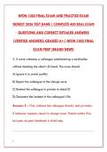 NFDN 1002 FINAL EXAM &ndash; LATEST 2026 COMPLETE TEST BANK &vert; 200 REAL EXAM QUESTIONS &plus; CORRECT DETAILED ANSWERS & RATIONALES &vert; ALREADY GRADED A&plus; &lpar;BRAND NEW&excl;&excl;&rpar;