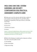 WGU C845 VUN1 TASK 1 SYSTEM&NewLine;HARDENING AND SECURITY&NewLine;CONFIGURATION 2026 PRACTICAL&NewLine;ASSESSMENT COMPLETE GUIDE