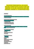 Transport Professional Advanced Trauma Course TPATC Study Guide 2026 Chapters 1&ndash;10 300&plus; Questions with Correct Answers A&plus;