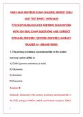 NURS 6630 PSYCHOPHARMACOLOGY MIDTERM EXAM &ndash; LATEST 2027 COMPLETE TEST BANK &vert; 550 REAL EXAM QUESTIONS &plus; CORRECT DETAILED ANSWERS & RATIONALES &vert; ALREADY GRADED A&plus; &lpar;BRAND NEW&excl;&excl;&rpar;
