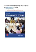 Test bank for Issues in Economics Today ISE&NewLine;by Robert Guell &lpar;Author&rpar;  all pages fully covered with test questions and answers graded A&plus;