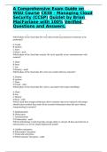WGU C838 Managing Cloud Security &lpar;CCSP&rpar; Quizlet by Brian MacFarlane A&plus; Latest Exam Guide 2026&sol;2027 Newest Version