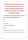 RPSGT CERTIFICATION EXAM 2026 &ndash; COMPLETE MOCK TEST BANK WITH 200&plus; REAL EXAM QUESTIONS & DETAILED ANSWERS