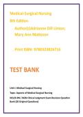 Medical-Surgical Nursing 8th Edition Test Bank