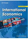 TEST BANK FOR International Economics 19th Edition by Robert Carbaugh ISBN&colon;978-8214041606 COMPLETE GUIDE ALL CHAPTERS COVERED 100&percnt; VERIFIED A&plus; GRADE ASSURED&excl;&excl;&excl;&excl;&excl;NEW LATEST UPDATE&excl;&excl;&excl;&excl;