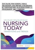 Nursing Today&colon; Transition and Trends &lpar;11th Edition&comma; JoAnn Zerwekh&rpar; &ndash; Study Guide and Practice Questions