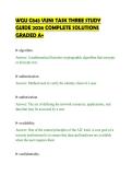 WGU C845 VUN1 TASK THREE STUDY&NewLine;GUIDE 2026 COMPLETE SOLUTIONS&NewLine;GRADED A&plus;