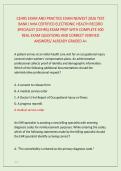 CEHRS EXAM AND PRACTICE EXAM NEWEST 2026 TEST &NewLine;BANK&vert; NHA CERTIFIED ELECTRONIC HEALTH RECORD &NewLine;SPECIALIST &lpar;CEHRS&rpar; EXAM PREP WITH COMPLETE 500 &NewLine;REAL EXAM QUESTIONS AND CORRECT VERIFIED &NewLine;ANSWERS&sol; ALREADY GRADED A&plus;