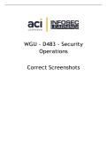 WGU D483 Security Operations&colon; Screenshots & Answers