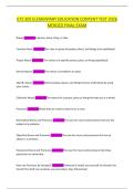 ILTS 305 ELEMENTARY EDUCATION CONTENT TEST 2026 &NewLine;MERGED FINAL EXAM 