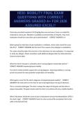 HESI MOBILITY FINAL EXAM QUESTIONS WITH CORRECT ANSWERS GRADED A&plus; FOR 2026 ASSURED EXCEL&excl;&excl;