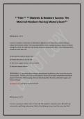 &ast; &ast;&ast;Obstetric & Newborn Success&colon; The &NewLine;Maternal-Newborn Nursing Mastery Exam&ast;&ast;