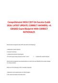 WGU C207 OA Success Guide 2026 Latest Update Correct Answers &plus; Rationales A&plus;