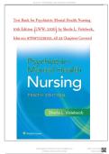 Test Bank for Psychiatric Mental Health Nursing 10th Edition &lpar;LWW&comma; 2025&rpar; by Sheila L&period; Videbeck&comma; Isbn no&semi; 9781975239152&comma; all 24 Chapters Covered