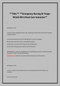 &ast; &ast;&ast;Emergency Nursing & Triage&colon; &NewLine;NCLEX-RN Critical Care Scenarios&ast;&ast;