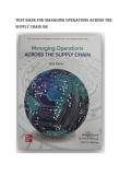 Test bank for Managing Operations Across The Supply Chain ISE&NewLine;by Janet L&period; Hartley Morgan Swink&comma; Steven Melnyk &lpar;Author&rpar;  all pages fully covered with test questions and answers graded A&plus;