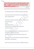 WGU D115 Exam Study Guide