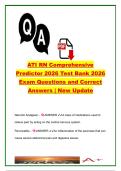 ATI RN Comprehensive Predictor 2026 Test Bank &vert; 250&plus; Exam Questions and Correct Answers &vert; Pharmacology&comma; Med-Surg&comma; Mental Health&comma; Maternal-Newborn & Leadership &vert; NCLEX-RN Comprehensive