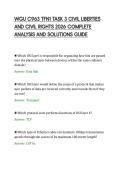 WGU C963 TFN1 TASK 3 CIVIL LIBERTIES&NewLine;AND CIVIL RIGHTS 2026 COMPLETE&NewLine;ANALYSIS AND SOLUTIONS GUIDE