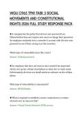 WGU C963 TFN1 TASK 3 SOCIAL&NewLine;MOVEMENTS AND CONSTITUTIONAL&NewLine;RIGHTS 2026 FULL STUDY RESPONSE PACK
