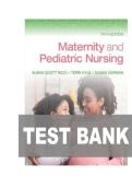 TEST BANK FOR Maternity and Pediatric Nursing Fifth&comma; North American Edition by Susan Ricci&comma; Terry Kyle&comma; Susan Carman ISBN&colon;978-1975220419 COMPLETE GUIDE ALL CHAPTERS COVERED 100&percnt; VERIFIED A&plus; GRADE ASSURED&excl;&excl;&excl;&excl;NEW LATEST UPDATE&excl;&excl;&excl;&excl;&excl;&excl;