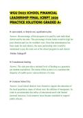 WGU D023 SCHOOL FINANCIAL&NewLine;LEADERSHIP FINAL SCRIPT 2026&NewLine;PRACTICE SOLUTIONS GRADED A&plus;