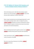 PSY 357 Midterm &num;1 Newest 2026 Questions and &NewLine;Correct Detailed Answers Already Graded A&plus; 