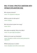 BIOL 117 EXAM 3 PRACTICE QUESTIONS WITH &NewLine;DETAILED EXPLANATIONS 2026 