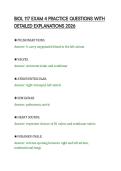 BIOL 117 EXAM 4 PRACTICE QUESTIONS WITH &NewLine;DETAILED EXPLANATIONS 2026