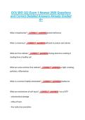 GCU BIO 322 Exam 1 Newest 2026 Questions &NewLine;and Correct Detailed Answers Already Graded &NewLine;A&plus; 
