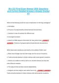 Bio 322 Final Exam Newest 2026 Questions &NewLine;and Correct Detailed Answers Already Graded &NewLine;A&plus; 