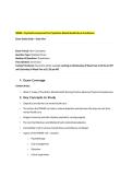 NR548 Psychiatric Assessment for Psychiatric-Mental Health Nurse Practitioner &ndash; Chamberlain University &ndash; Exam One Study Guide and Key Concepts Review